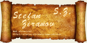 Stefan Ziramov vizit kartica